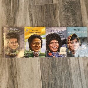 A 4 set of some of the Who Was/Who Is series.